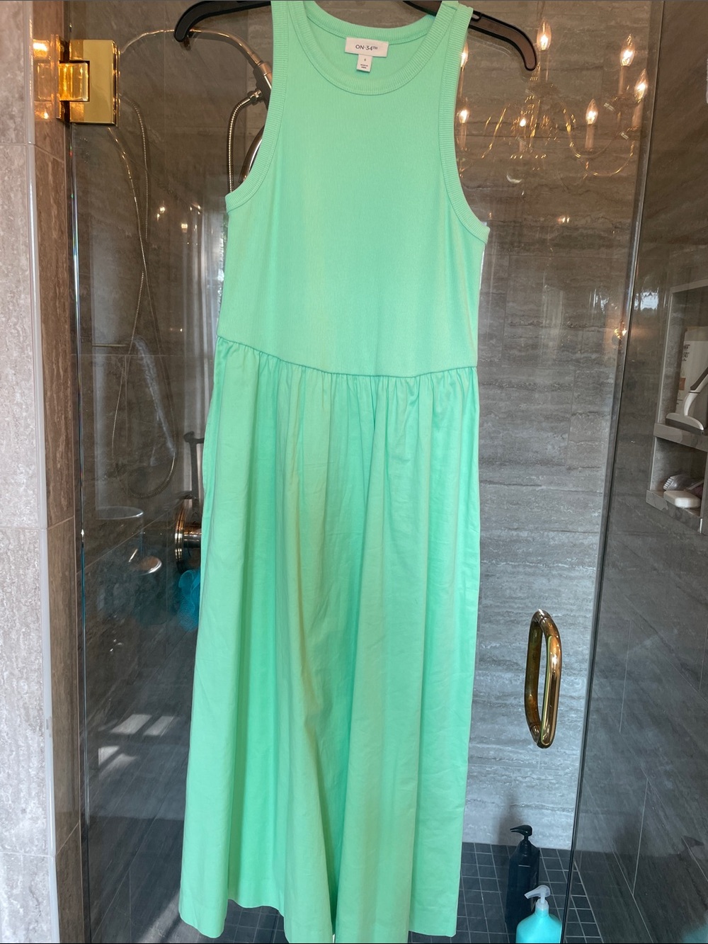 On 34th Mint Green Sleeveless Midi Dress